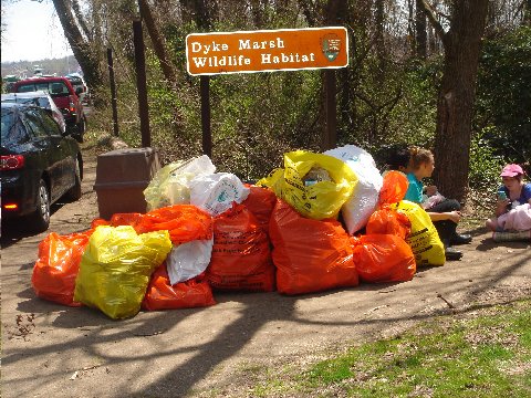 The annual Alice B. Ferguson Potomac River Trash Cleanup